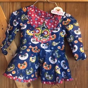 Jelly the Pug smocked dress